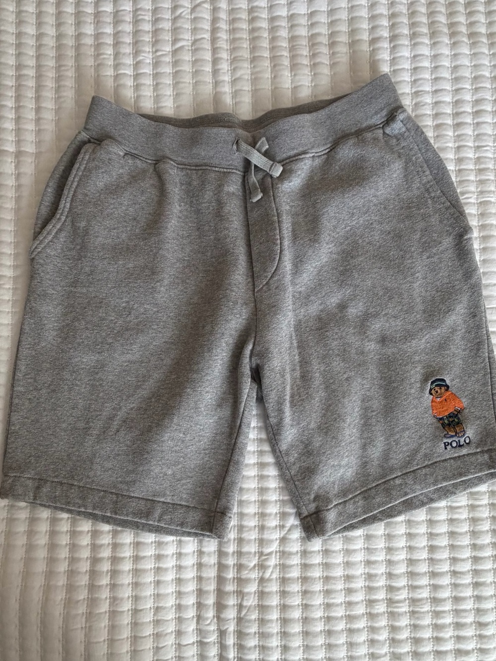 Polo by Ralph Lauren Polo Bear Gray Sweat Shorts Small Mens